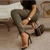 Dames Cargo Jeans met Elastische Boorden – Nadine