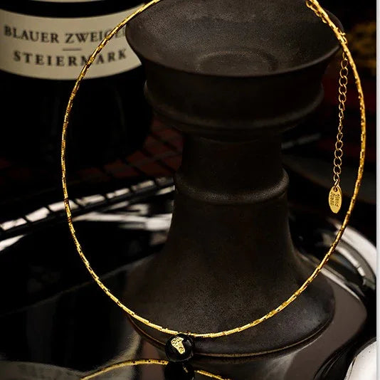 Vintage Gouden Barst Halsketting - Iris