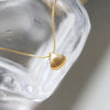 Gouden Sint-Jakobsschelp Bloemenketting - Lila