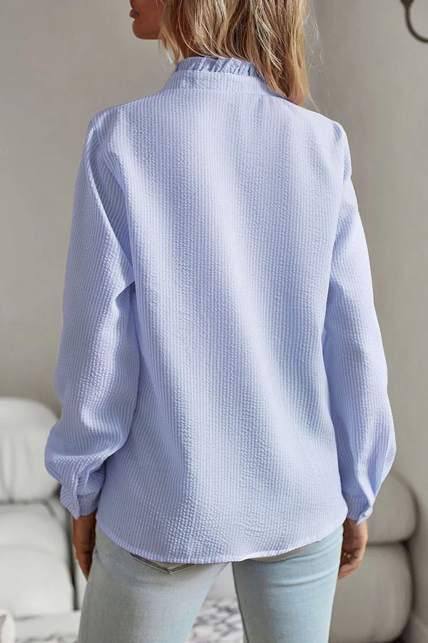 Stijlvolle Blauwe Blouse - Celeste