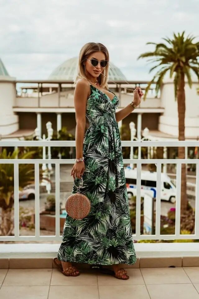 Boho Maxi Jurk met bloemenpatroon voor de zomer – Yara