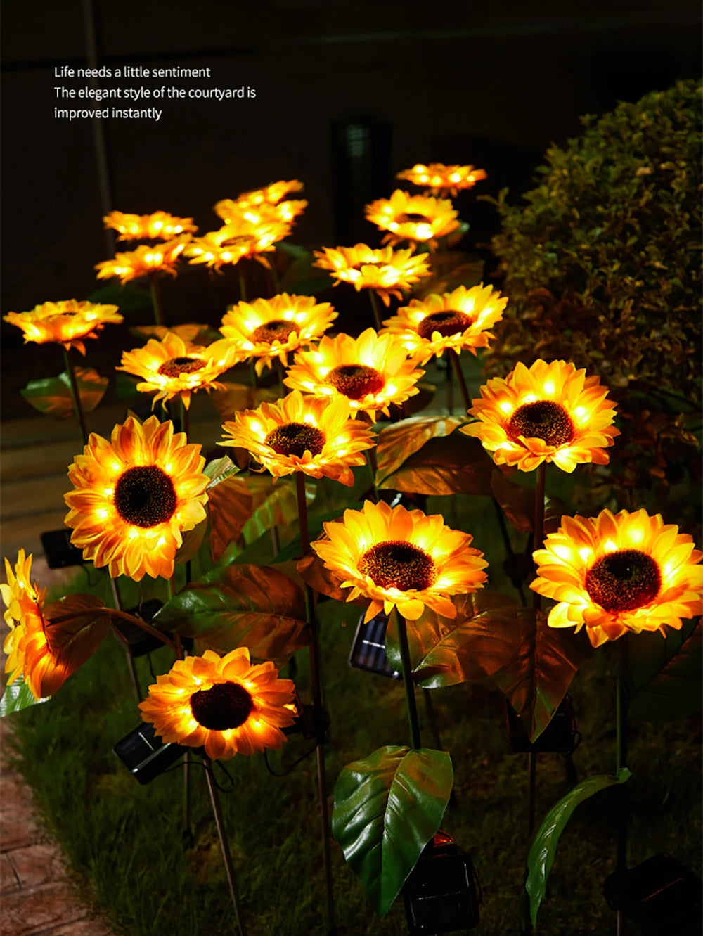 Waterdichte Zonne-energie Zonnebloem Lamp - SolarBloom