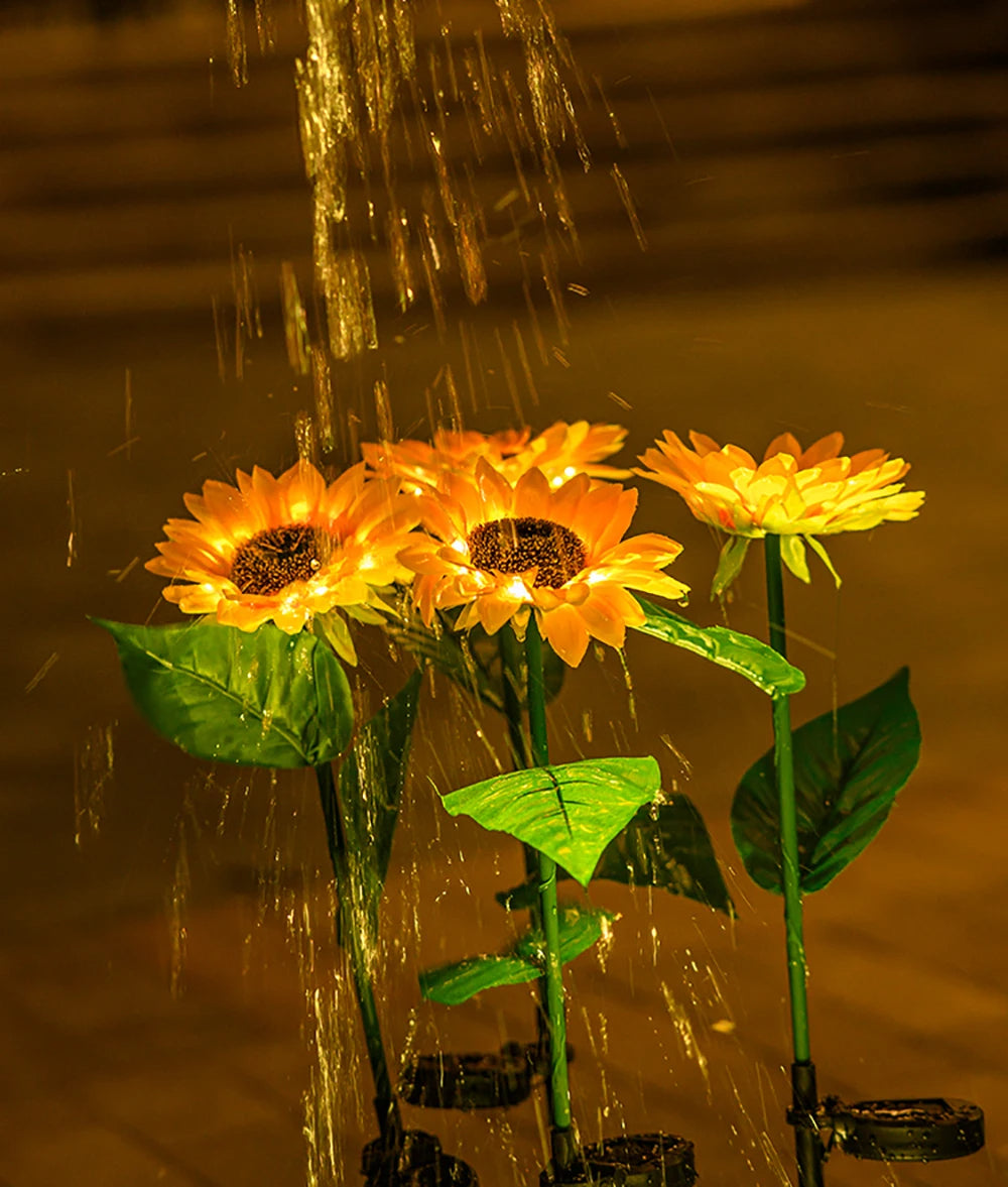 Waterdichte Zonne-energie Zonnebloem Lamp - SolarBloom