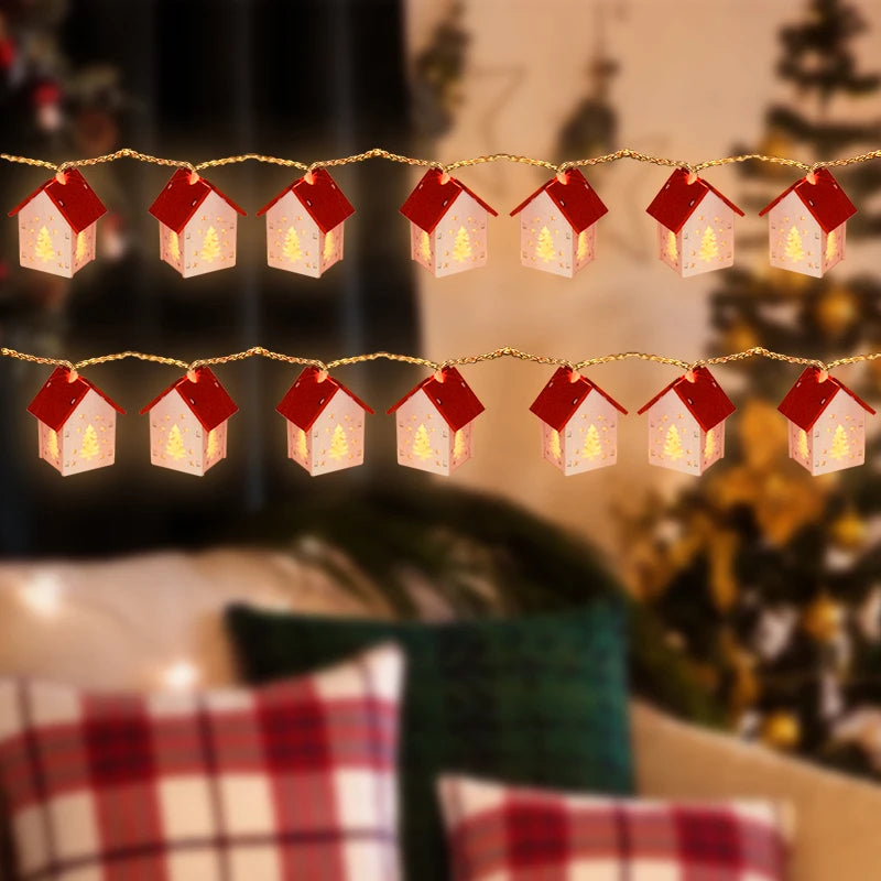 Houten Kersthuisjes Met LED Verlichting - GlowHouse