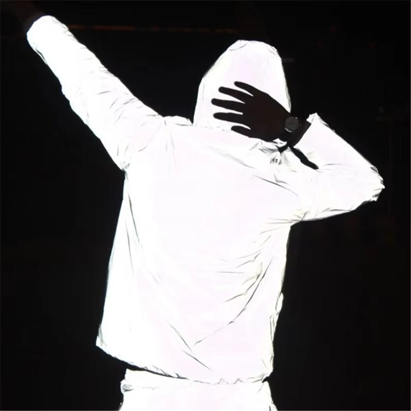 Hoogreflecterende en Waterdichte Uniseks Regenjas - LumiSafe