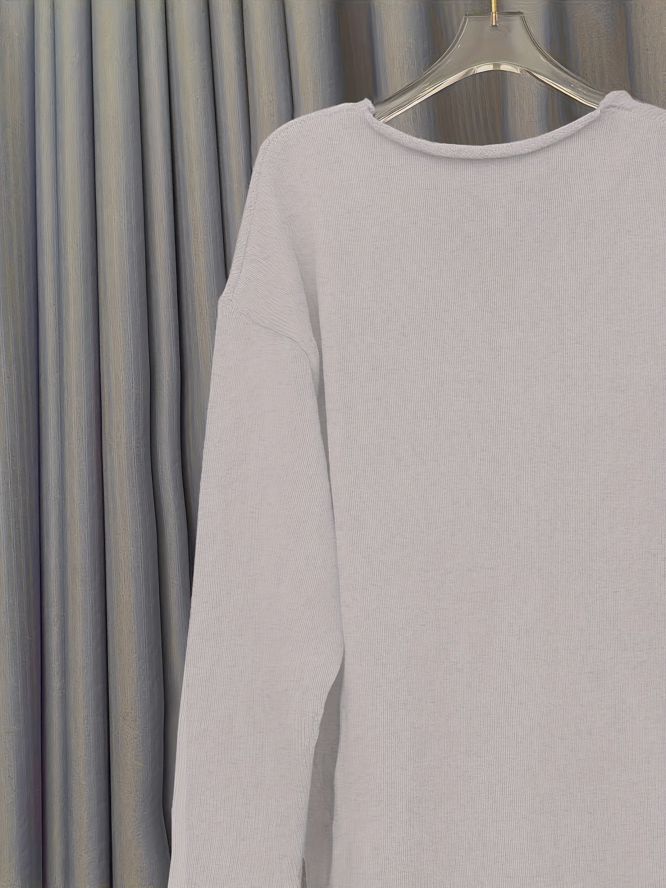 Oversized Dames Trui met V-hals & Patronen – Alenia