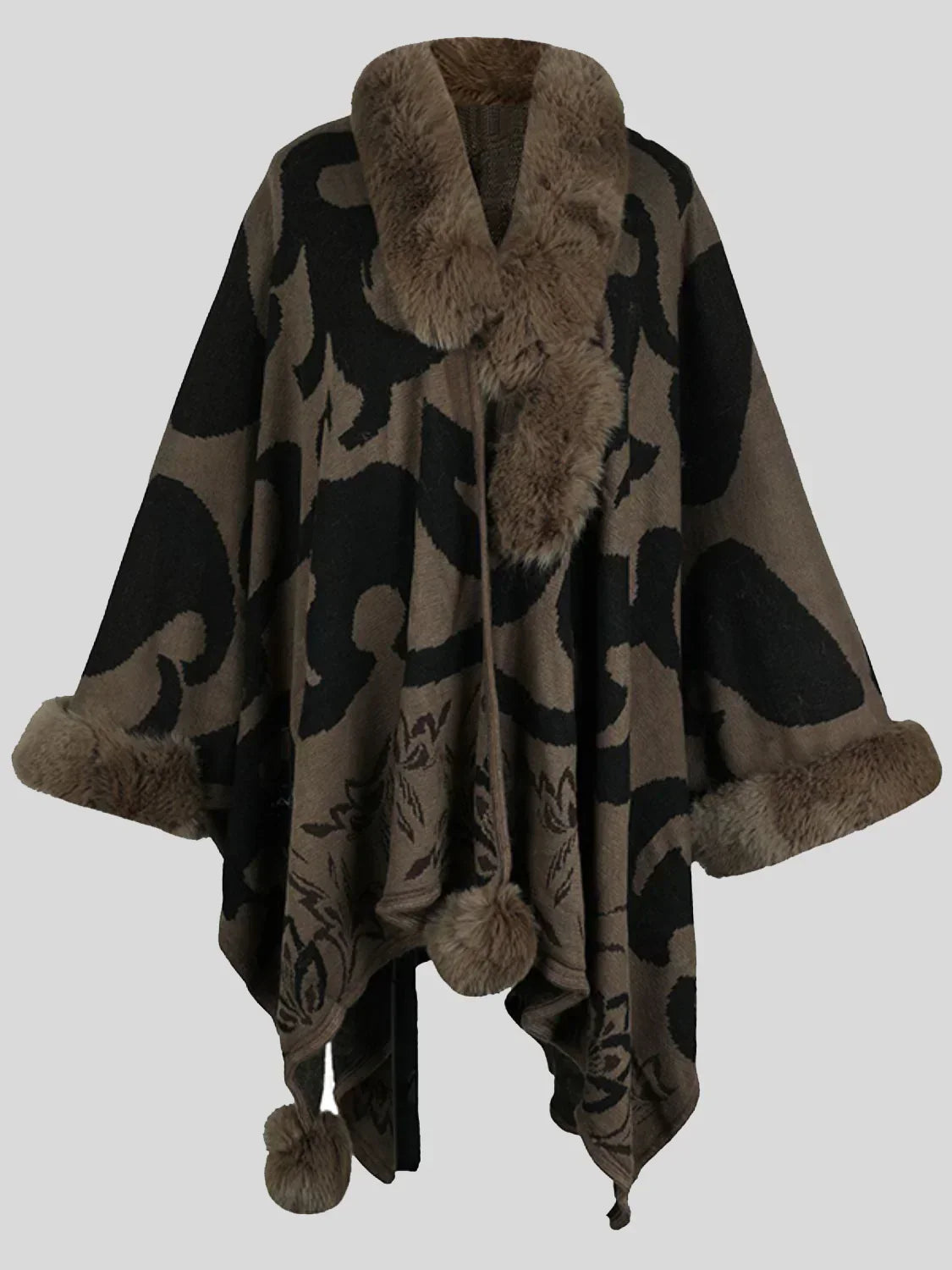 Stijlvolle Winter Poncho voor Dames - Elora