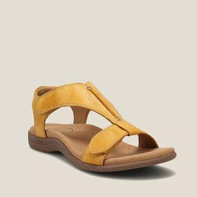 Orthopedische dames sandalen met sleehak en comfortzool - Eleni