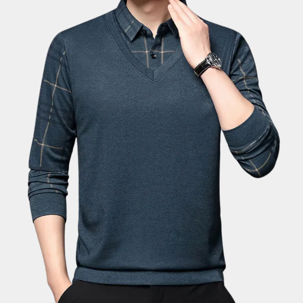 Gebreide Heren Trui met Print - Noah