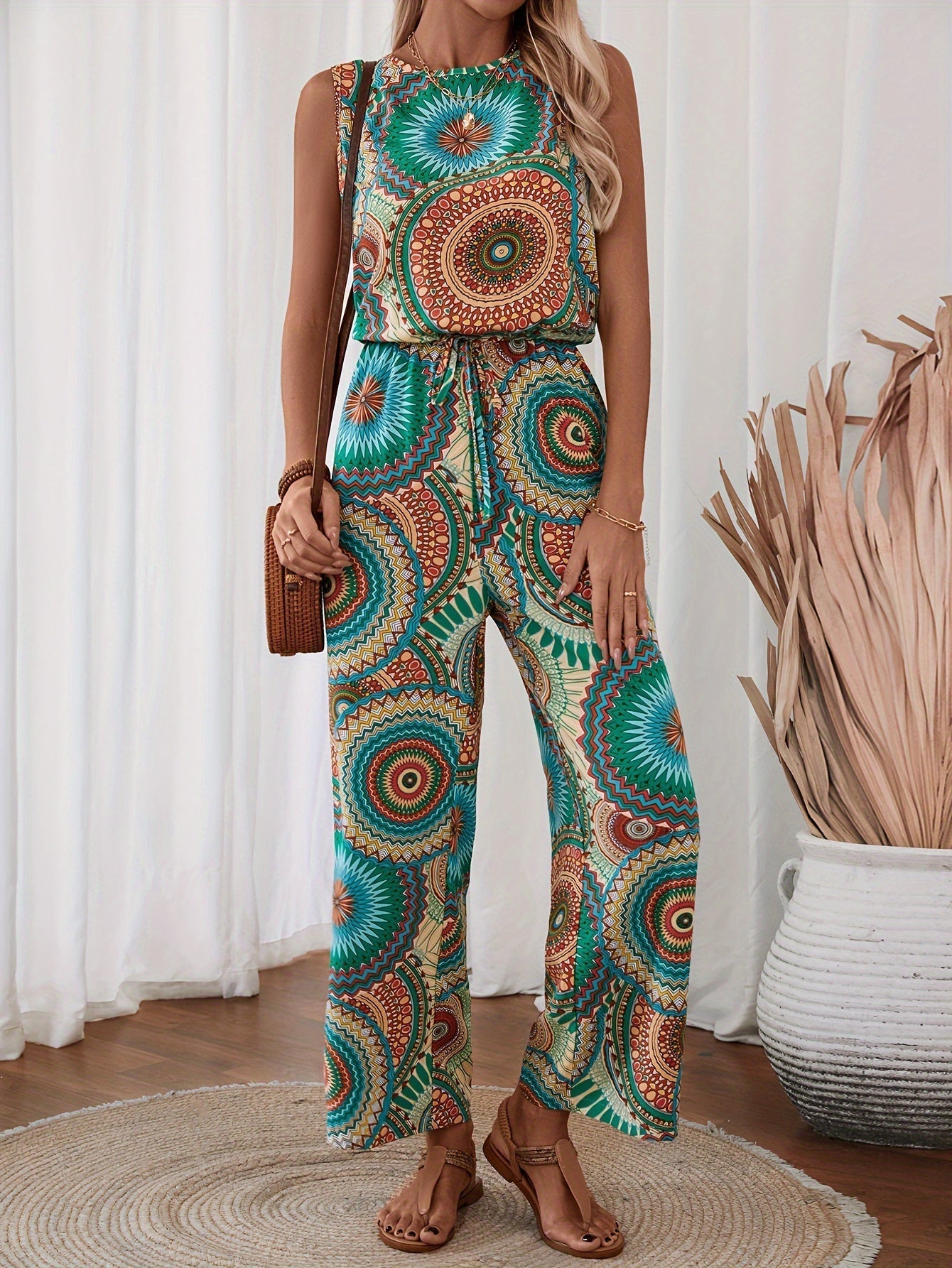 Trendy dames overall met mandala-print voor de zomer - BohoStrahl