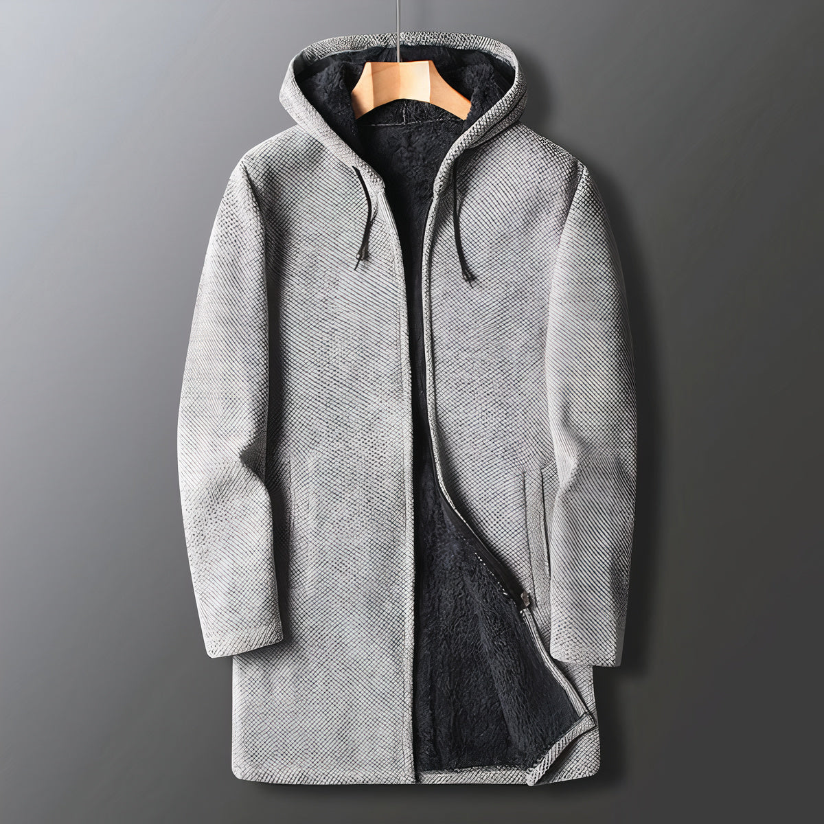 Warme Heren Fleecejas Met Capuchon – Marcus