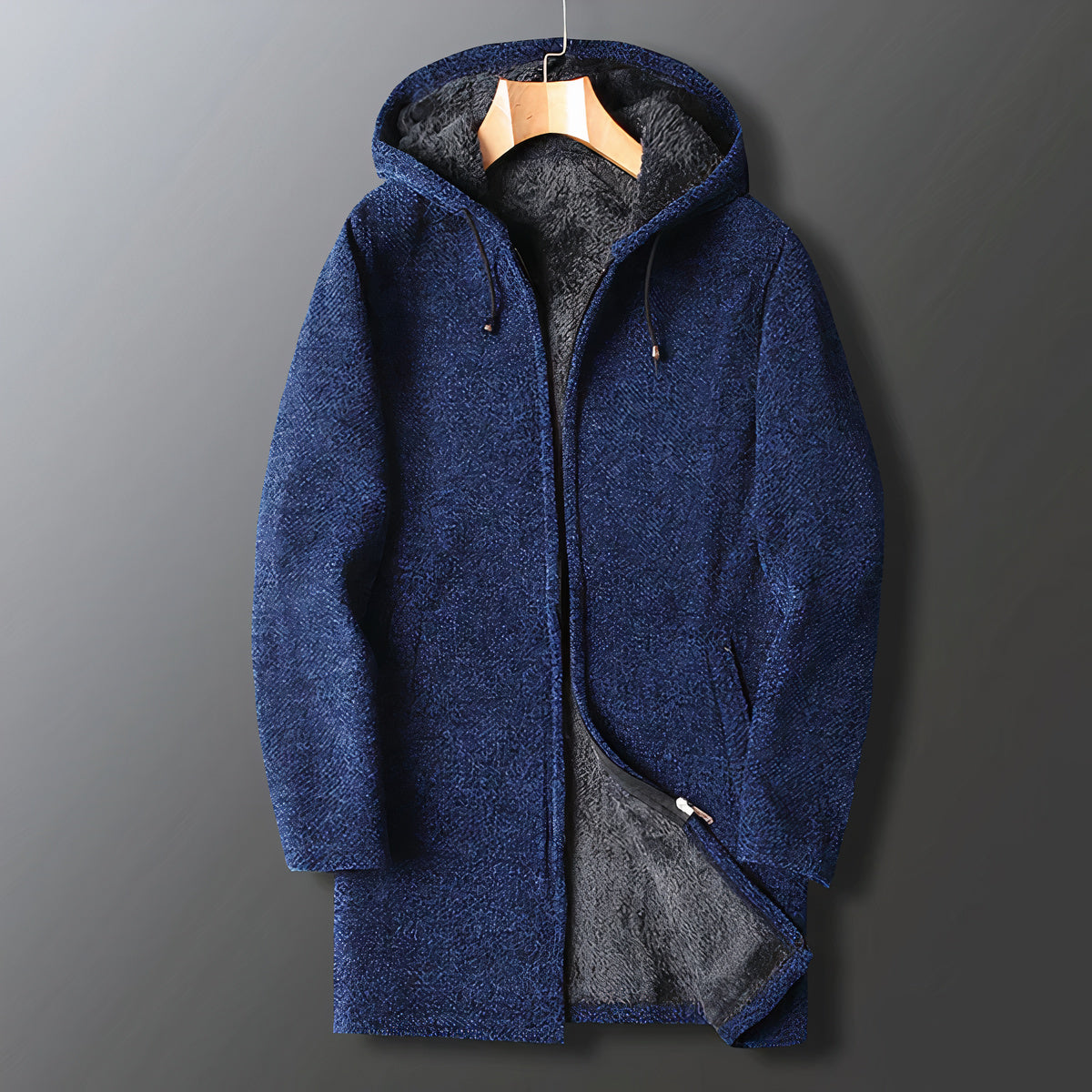 Warme Heren Fleecejas Met Capuchon – Marcus