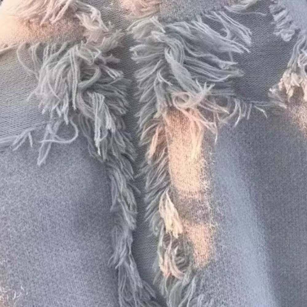 Trendy Grijze Trui met Uniek Design voor Heren - Dario