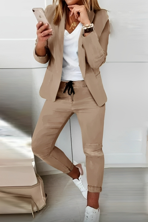 Tweedelige Dames Blazer Set – Alina