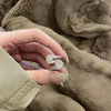 S-Vormige Zilveren Zirkonia Ring - Seraphine