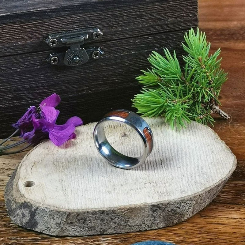 Stijlvolle Levensboom Ring van RVS voor Dames - Elina