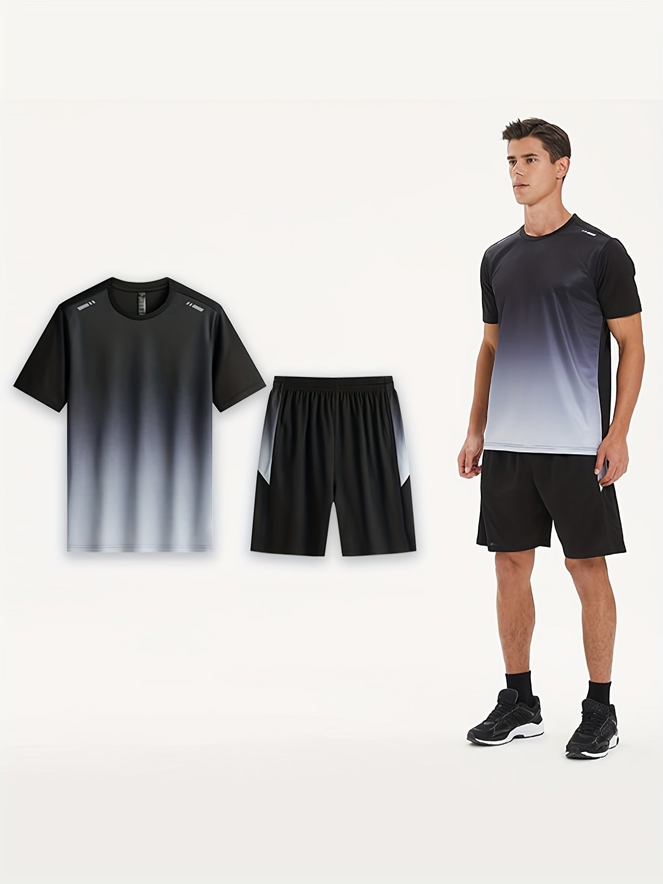 Ademende sportset voor heren met T-shirt en shorts - PowerMove