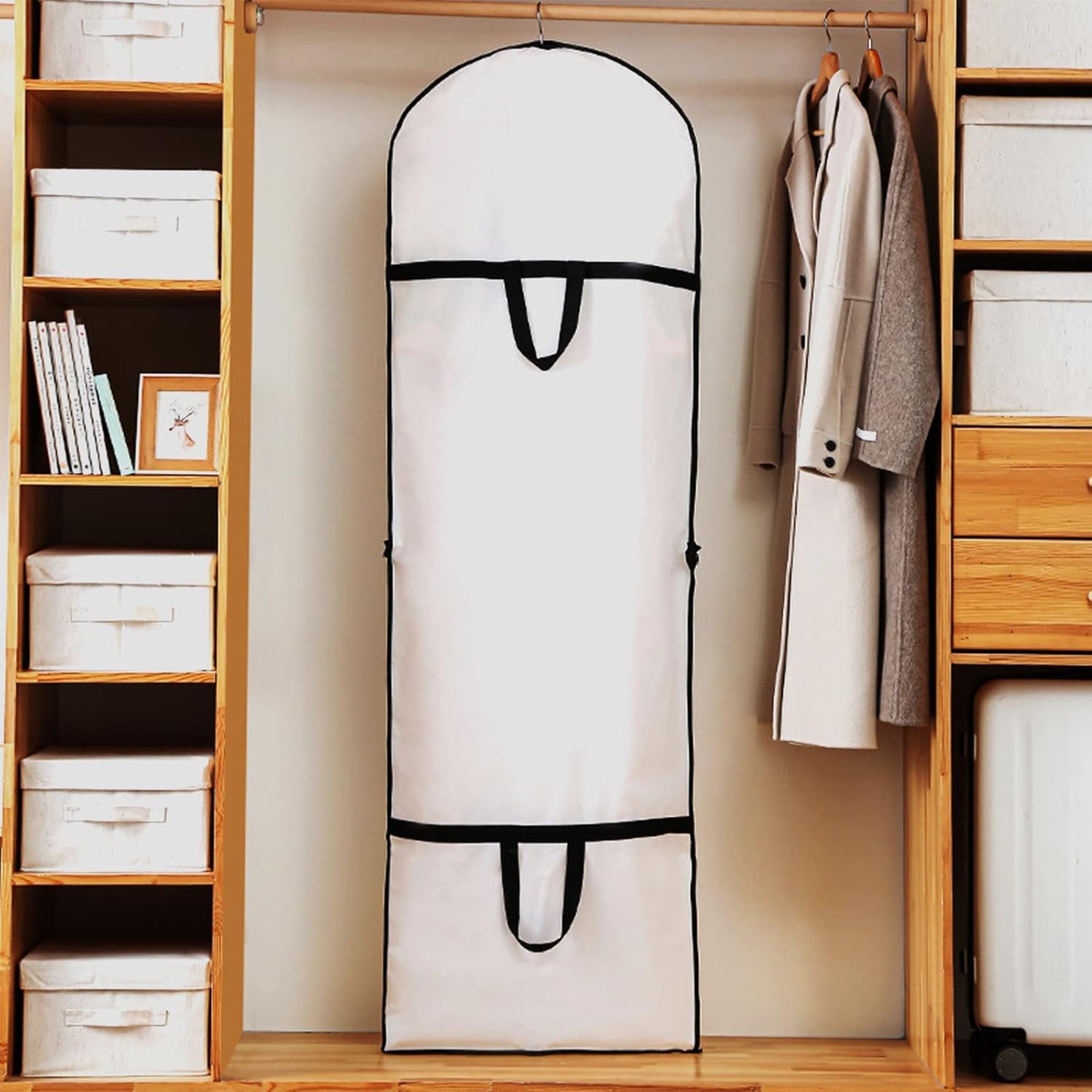 Extra Lange Kledingtas voor Jurken & Gewaden- 180 cm Beschermhoes met Handvatten (1 Kopen, 1 Gratis)