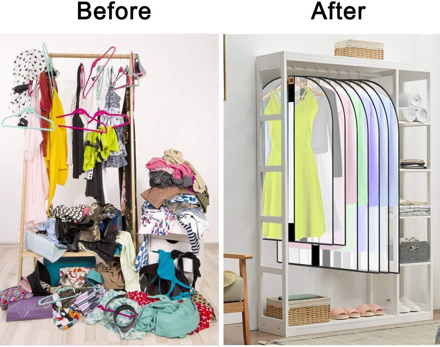 Extra Lange Kledingtas voor Jurken & Gewaden- 180 cm Beschermhoes met Handvatten (1 Kopen, 1 Gratis)