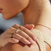 Trendy Mini Parelring - Isolde