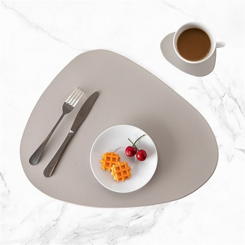 Waterbestendige Leren Placemat Set - Tablevo