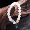 Vlinder Witte Agaat Armband – Evelina