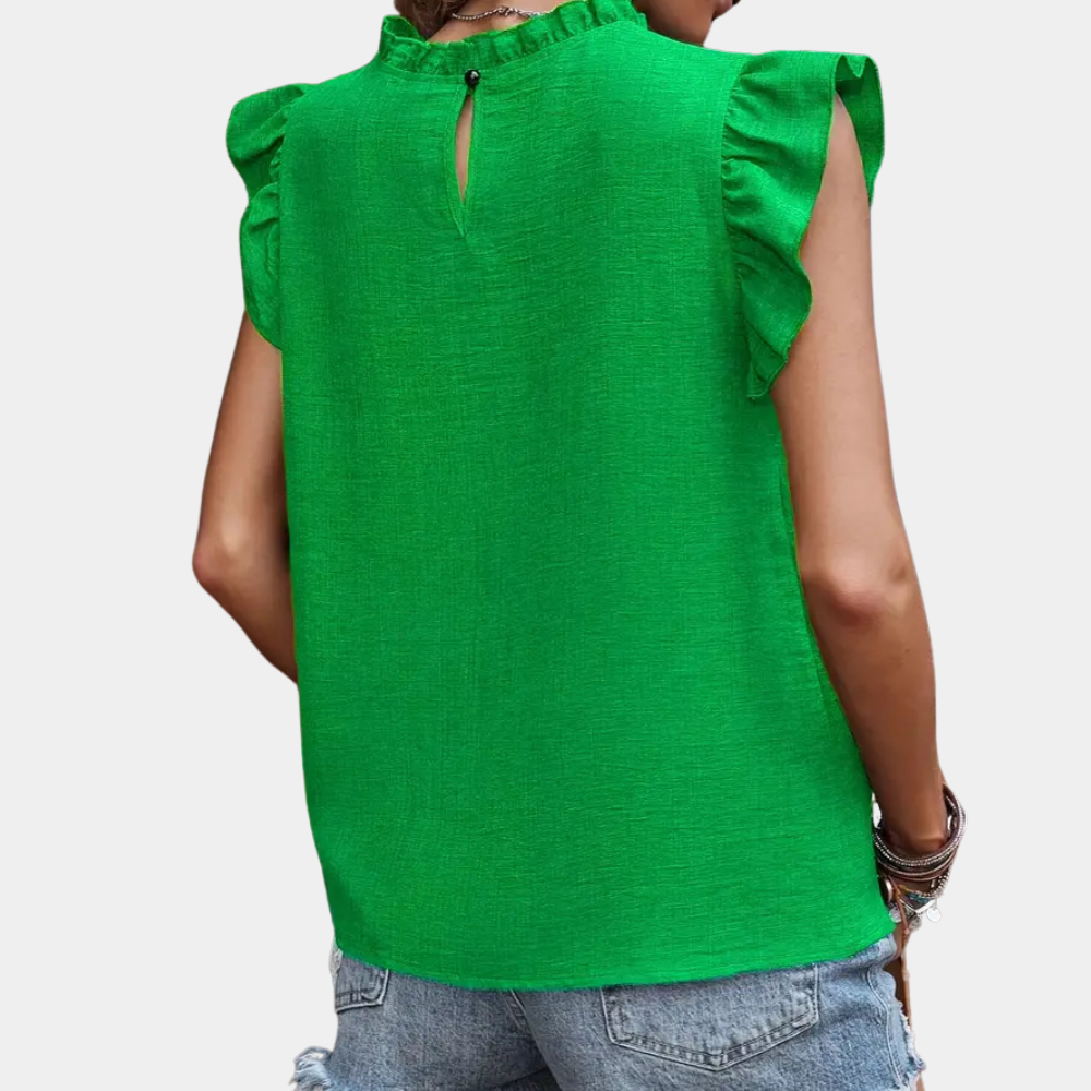 Klassieke Groene Blouse voor Dames - Celeste
