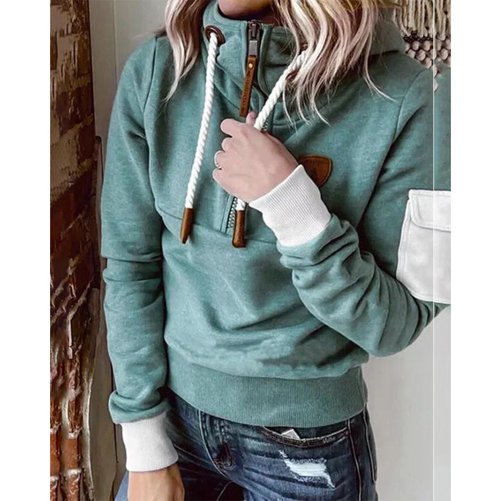 Casual Hoodie met Effen Kleur - Luna