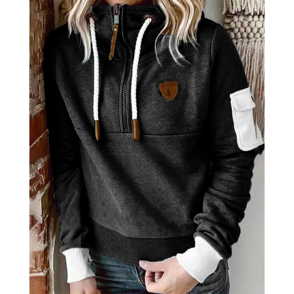 Casual Hoodie met Effen Kleur - Luna