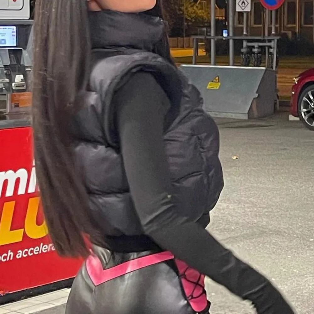 Zwarte Gewatteerde Dames Bodywarmer voor Comfort en Warmte - Naia