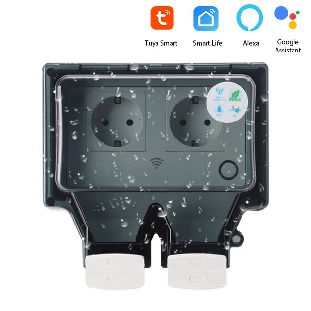 Smart WiFi Buitenstekker met IP66 Waterdichtheid - Voltura