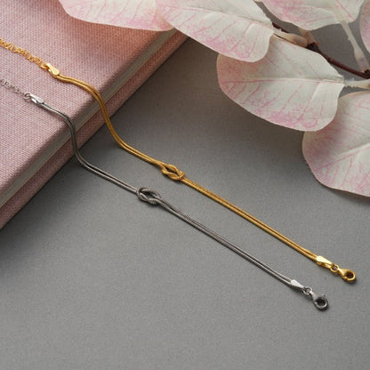 Minimalistische Knoop Armband – Elva