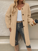 Lang Fleece Damesvest Met Knoopsluiting – Elara