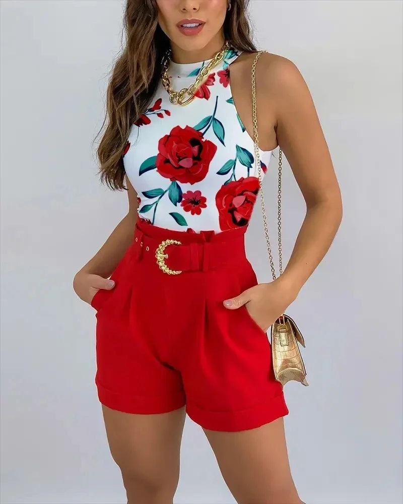 Tweedelige zomerset dames - Florina