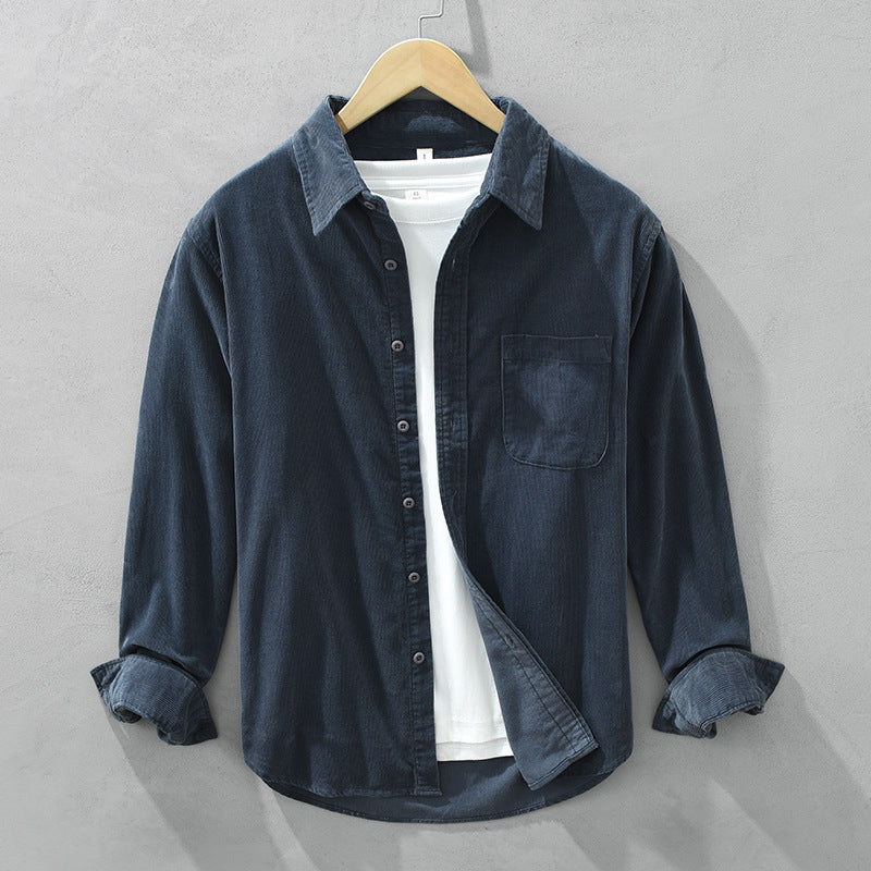 Corduroy Herenoverhemd Met Lange Mouwen – Arvid