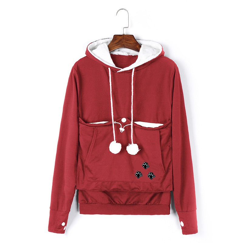 Comfortabele Hoodie met Kattenzak - CozyPurr