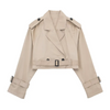 Carina Cropped Trenchcoat | Stijlvol & Vintage