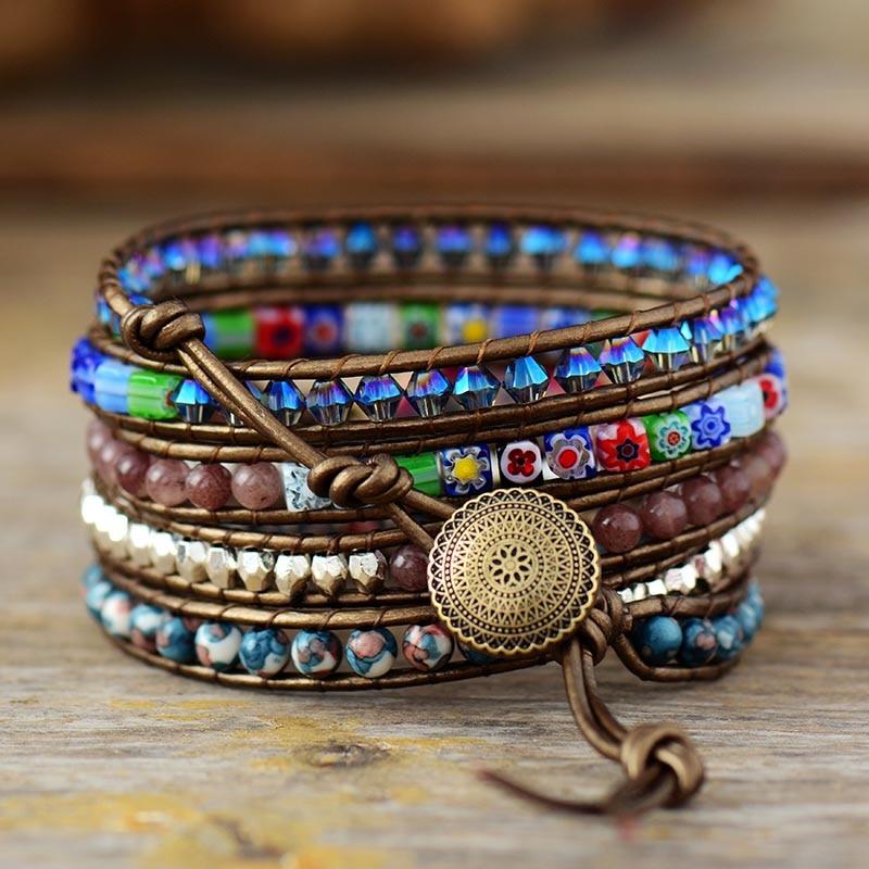 Bloemenbescherming Wikkelarmband - Flora