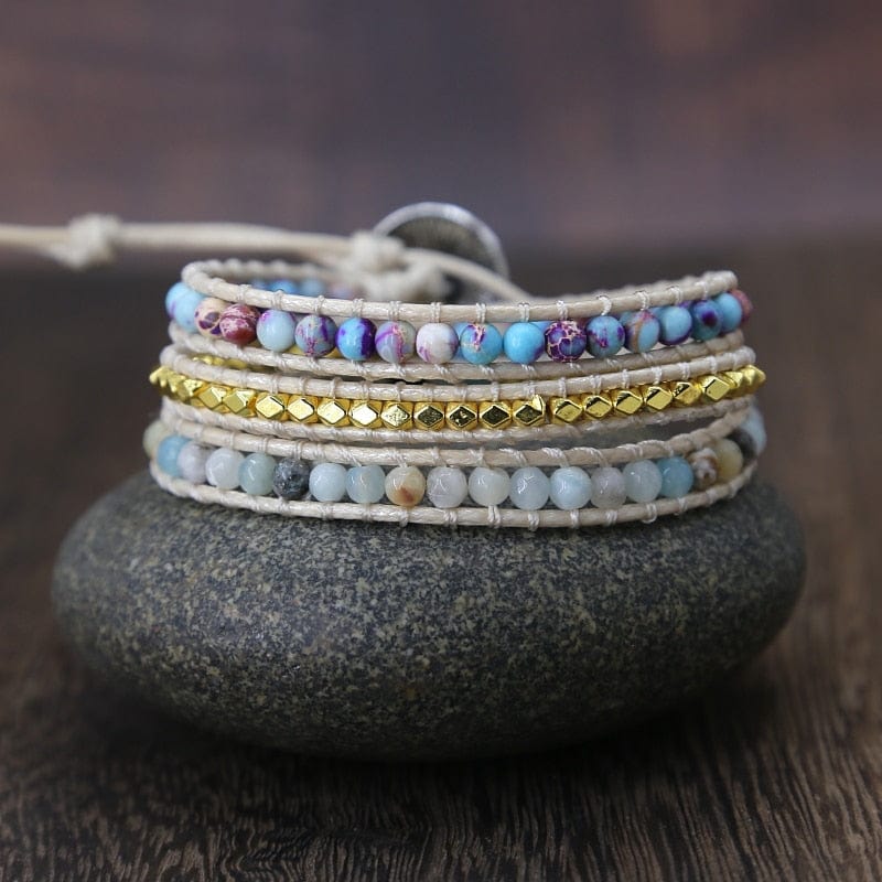 Essentiële Jaspis Wikkelarmband - Amarilis