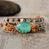 Kalmerende Jade Wikkelarmband - Elina