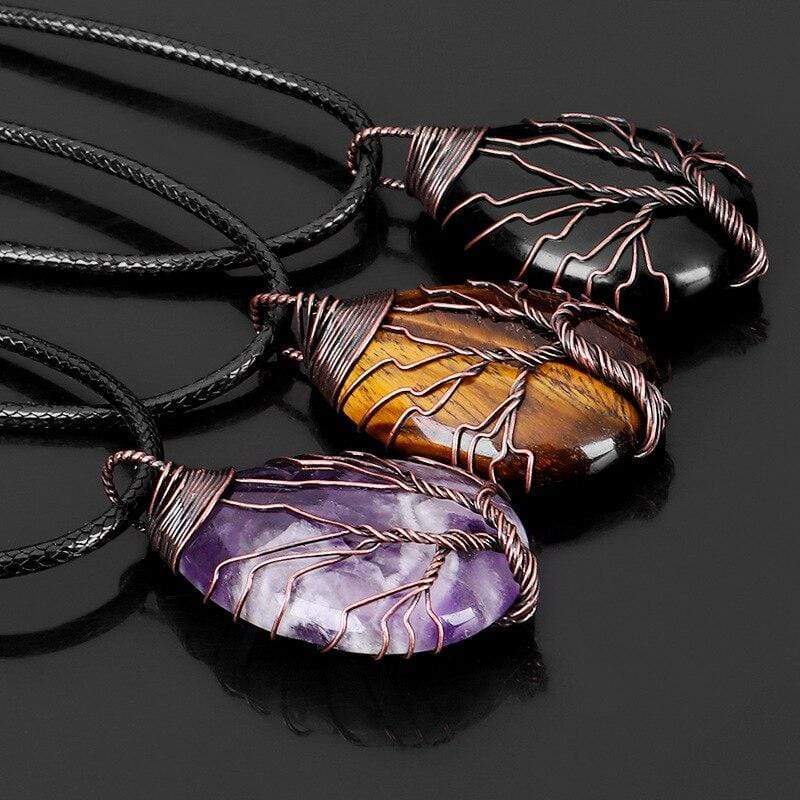 Zwarte Obsidiaan Druppelketting - Eryna
