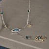 Zilveren Hamsa Kristalketting - Nayomi