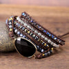 Krachtige Onyx Wikkelarmband - Isadora