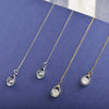 Lange Druppel Strass Oorbellen - Isalyn