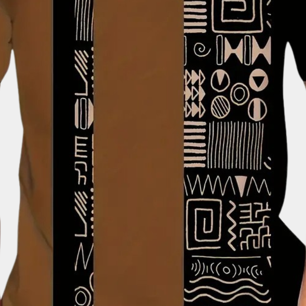 Casual T-Shirt met Kleurblokken voor Heren - Milo