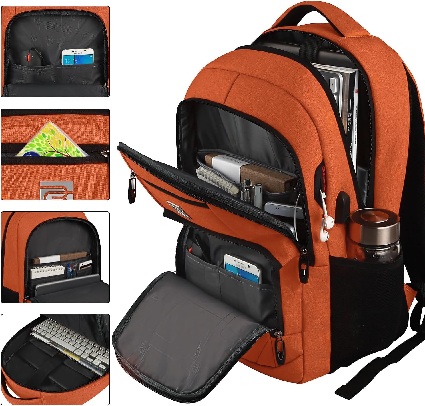 Slim Anti-Diefstal Laptop Rugzak met USB Oplaadpoort