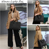 Waterdichte PU Leren Laptoptas met Multi-Pocket Ontwerp voor Dames