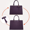 Waterdichte PU Leren Laptoptas met Multi-Pocket Ontwerp voor Dames