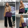 Waterdichte PU Leren Laptoptas met Multi-Pocket Ontwerp voor Dames