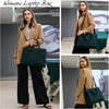 Waterdichte PU Leren Laptoptas met Multi-Pocket Ontwerp voor Dames